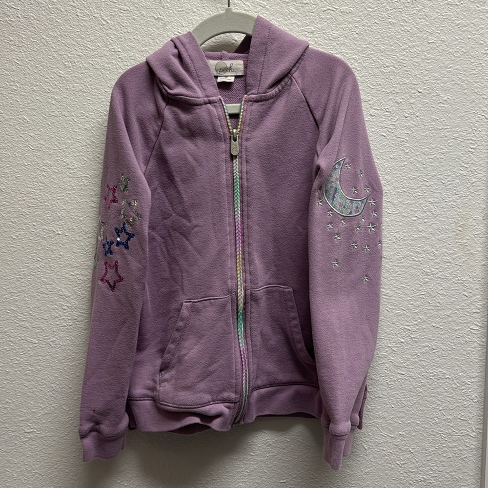 Peek Girls' Purple Zip Up Jacket